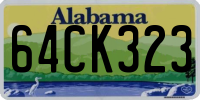 AL license plate 64CK323