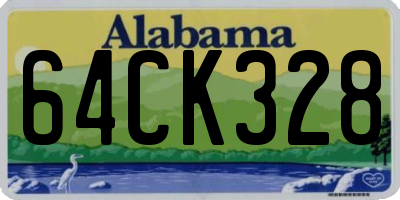 AL license plate 64CK328