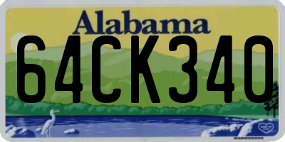 AL license plate 64CK340