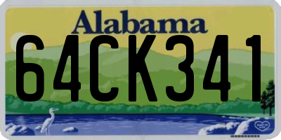 AL license plate 64CK341