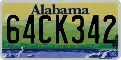 AL license plate 64CK342