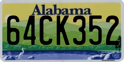 AL license plate 64CK352