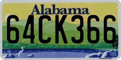 AL license plate 64CK366