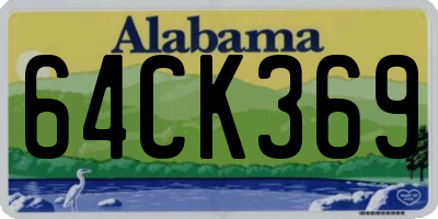 AL license plate 64CK369