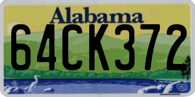 AL license plate 64CK372