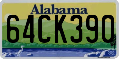 AL license plate 64CK390