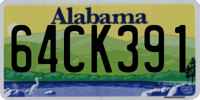 AL license plate 64CK391