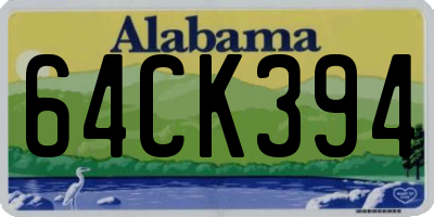 AL license plate 64CK394