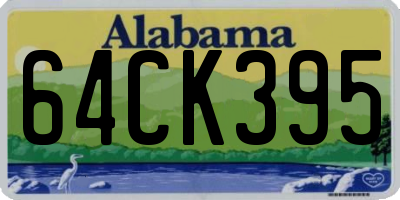 AL license plate 64CK395
