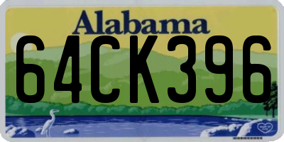 AL license plate 64CK396