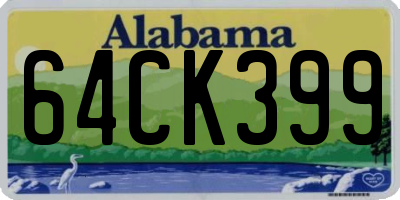 AL license plate 64CK399