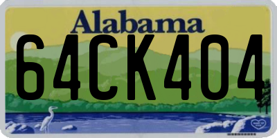 AL license plate 64CK404