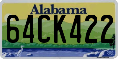 AL license plate 64CK422