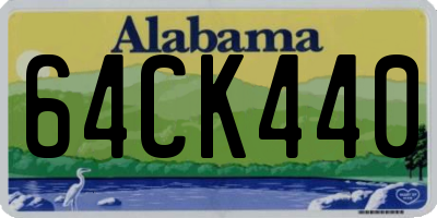 AL license plate 64CK440