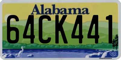 AL license plate 64CK441