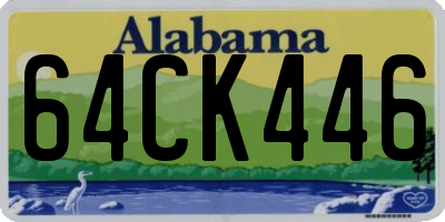 AL license plate 64CK446