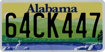 AL license plate 64CK447