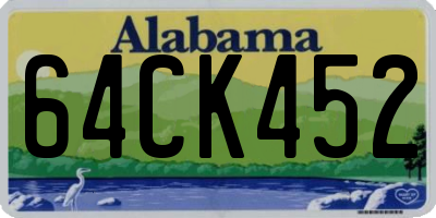 AL license plate 64CK452