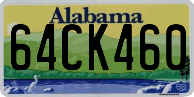 AL license plate 64CK460