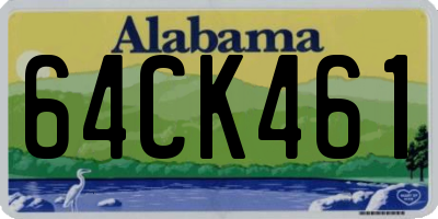 AL license plate 64CK461