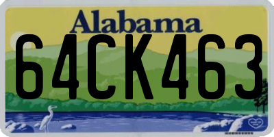AL license plate 64CK463