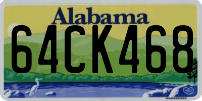 AL license plate 64CK468