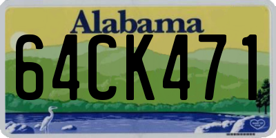 AL license plate 64CK471