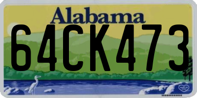 AL license plate 64CK473