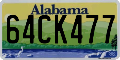 AL license plate 64CK477