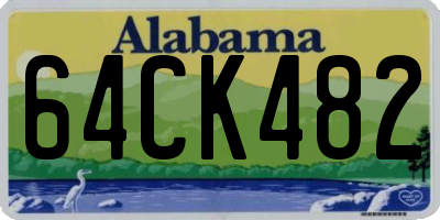 AL license plate 64CK482