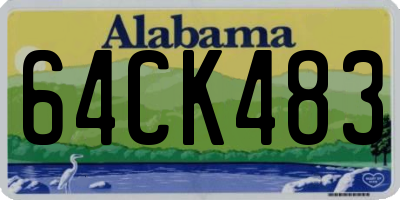 AL license plate 64CK483