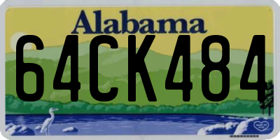 AL license plate 64CK484