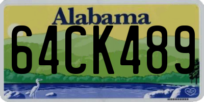 AL license plate 64CK489