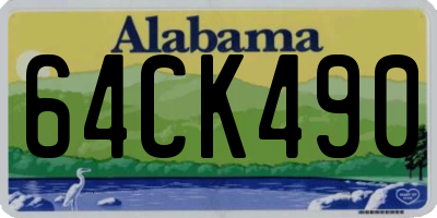 AL license plate 64CK490
