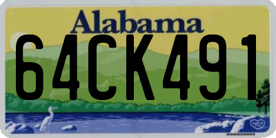 AL license plate 64CK491
