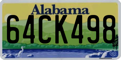 AL license plate 64CK498