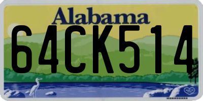 AL license plate 64CK514