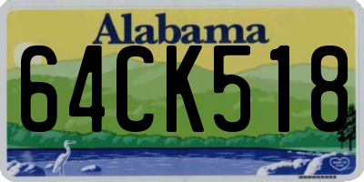 AL license plate 64CK518