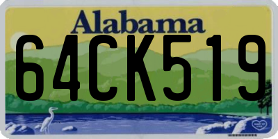 AL license plate 64CK519