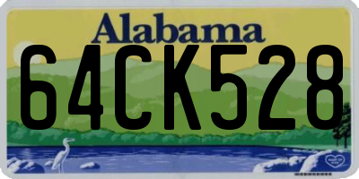 AL license plate 64CK528