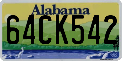 AL license plate 64CK542