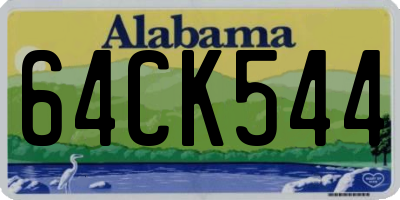 AL license plate 64CK544