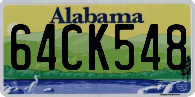 AL license plate 64CK548