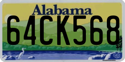 AL license plate 64CK568