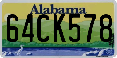AL license plate 64CK578