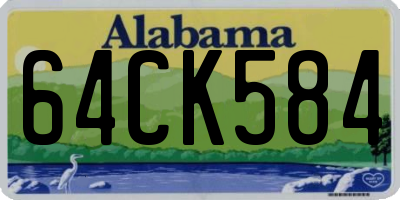 AL license plate 64CK584