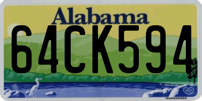 AL license plate 64CK594