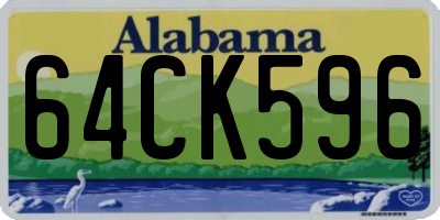 AL license plate 64CK596