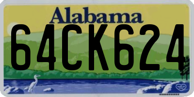 AL license plate 64CK624