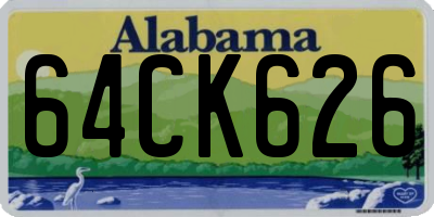 AL license plate 64CK626